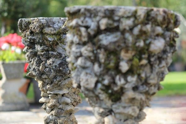 Pair Of Early 20th Century Grotto Planters/Urns