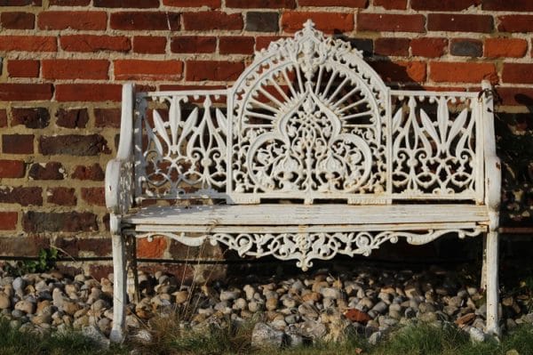 Pierce of Wexford Cast Iron Garden Seat with Starburst