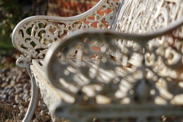 Pierce of Wexford Cast Iron Garden Seat with Starburst