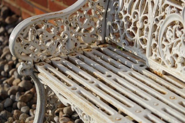 Pierce of Wexford Cast Iron Garden Seat with Starburst