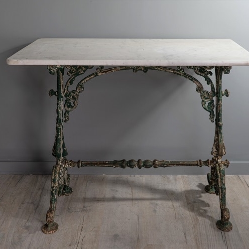 Small cast iron garden table