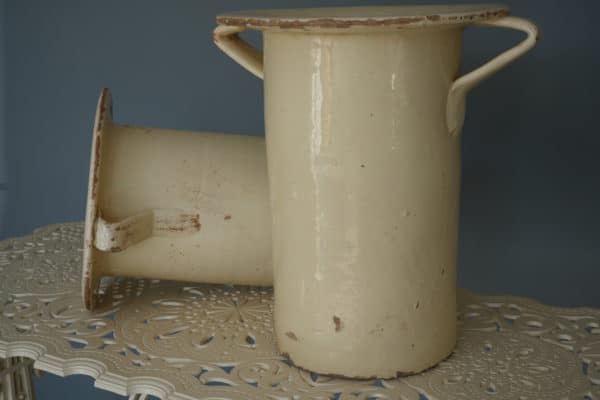 Pair 19th Century Large Italian Chiminea Or Vases