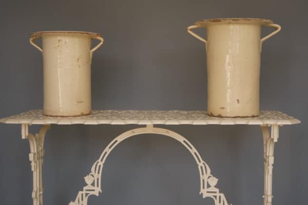 Pair 19th Century Large Italian Chiminea Or Vases