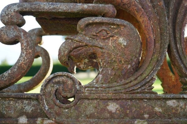 Antique, Imposing Pair of Cast Iron Garden Cannons