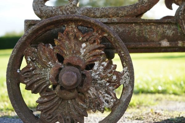 Antique, Imposing Pair of Cast Iron Garden Cannons