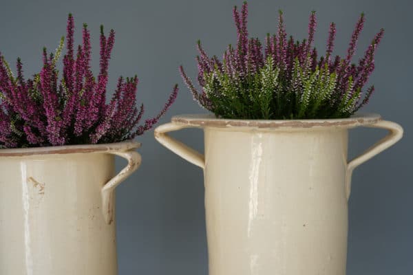 Pair 19th Century Large Italian Chiminea Or Vases