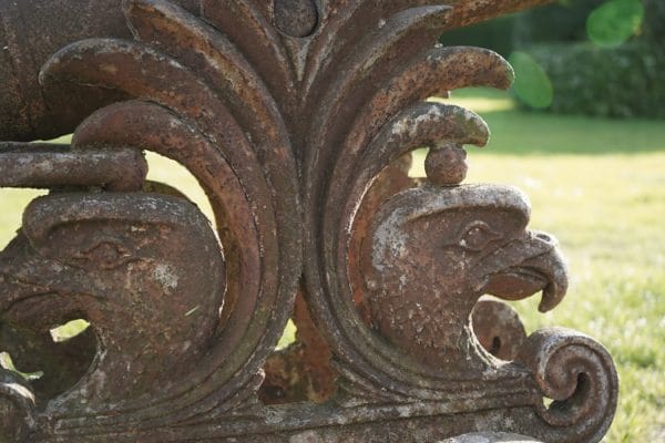 Antique, Imposing Pair of Cast Iron Garden Cannons