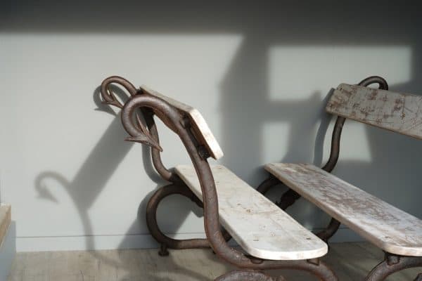 19th Century Cast Iron Serpent Bench - Image 6