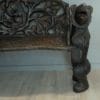 a black forest bear bench