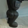 two seater black forest bear bench