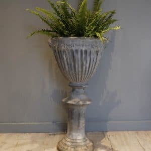 antique lead urn