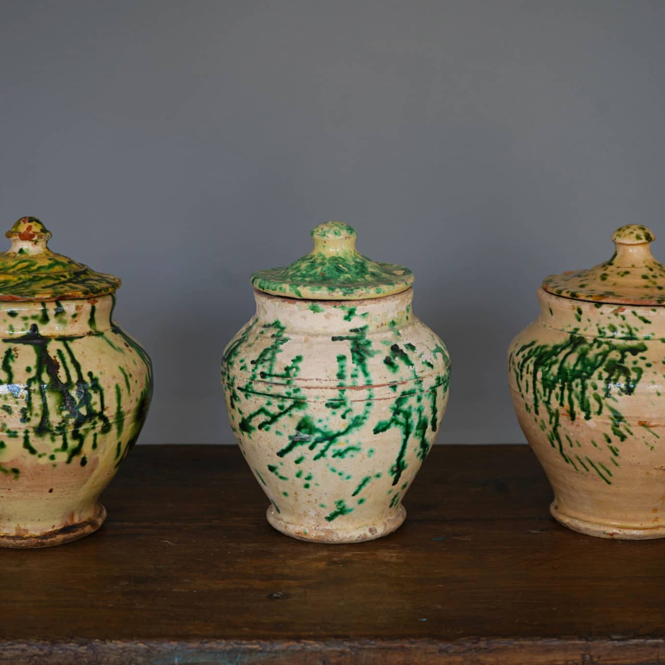 19th century Italian yeast pots