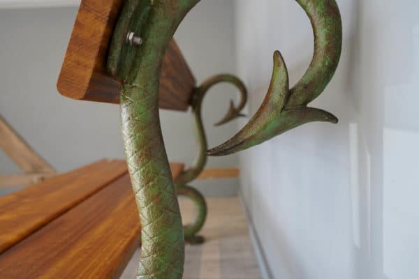 a Victorian Style Serpent bench