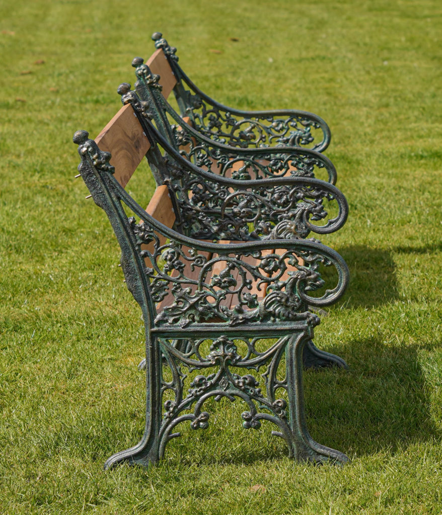 Pair of Victorian Style Cast Iron Garden Benches - DGA by Tina Bird