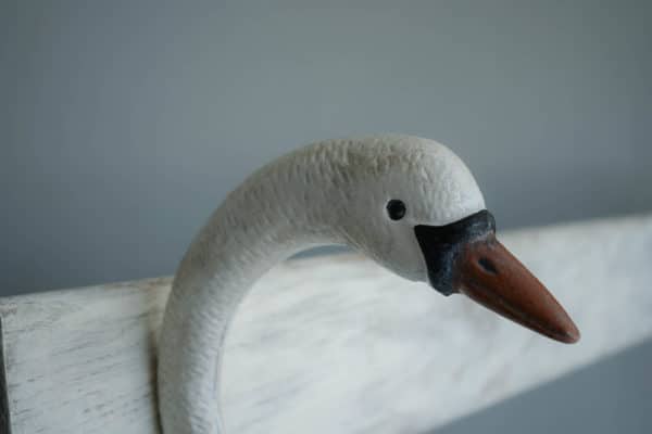 Antique Cast Iron French Swan Garden Bench