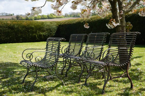 19th century Arras garden chairs