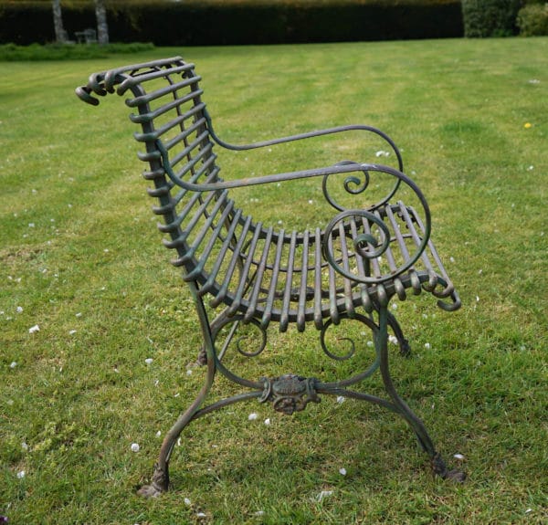 an Arras antique garden seat