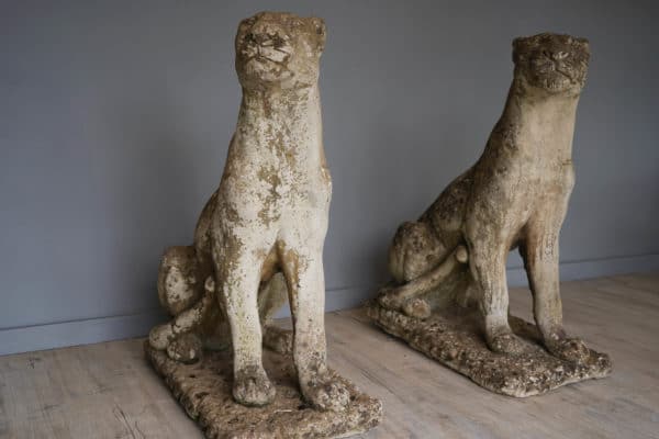 antique garden life size garden stone animals