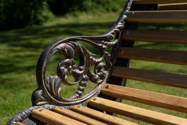A Falkirk Foundry Park Royal garden bench
