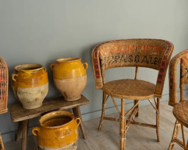 vintage conservatory rattan chairs