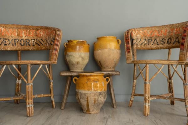 vintage rattan chairs