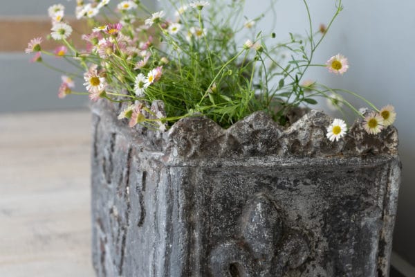 a lead plant pot garden antique