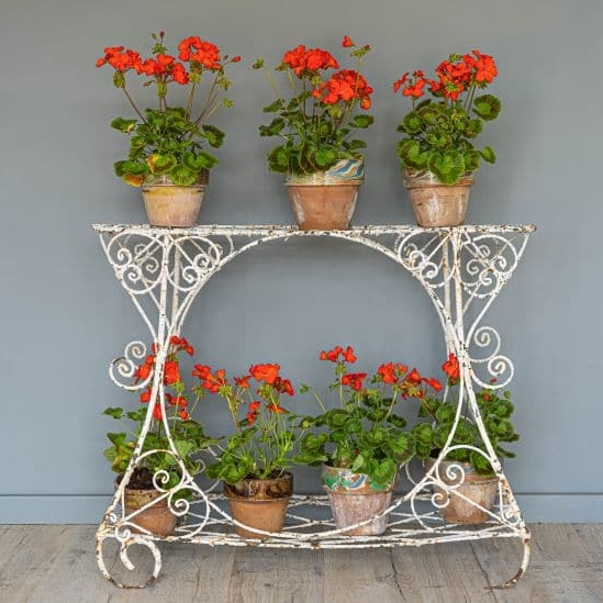 garden antique wirework plant stand