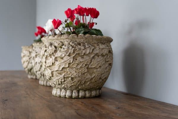 trio of garden planters