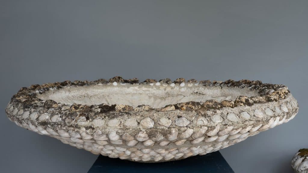 Near pair of French Garden Grotto Planters DGA by Tina Bird