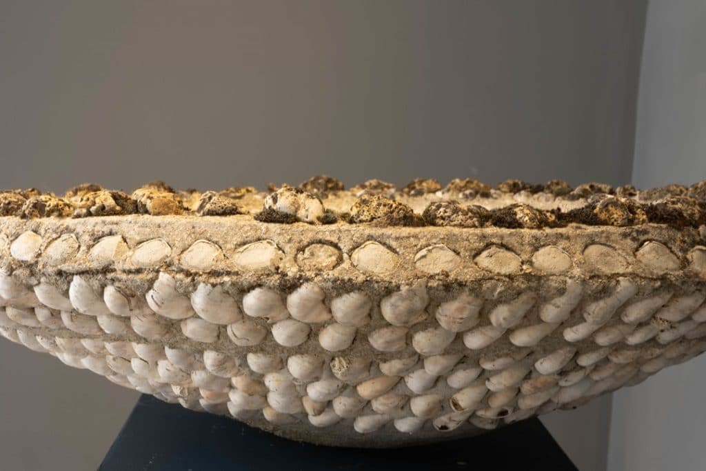 Near pair of French Garden Grotto Planters DGA by Tina Bird