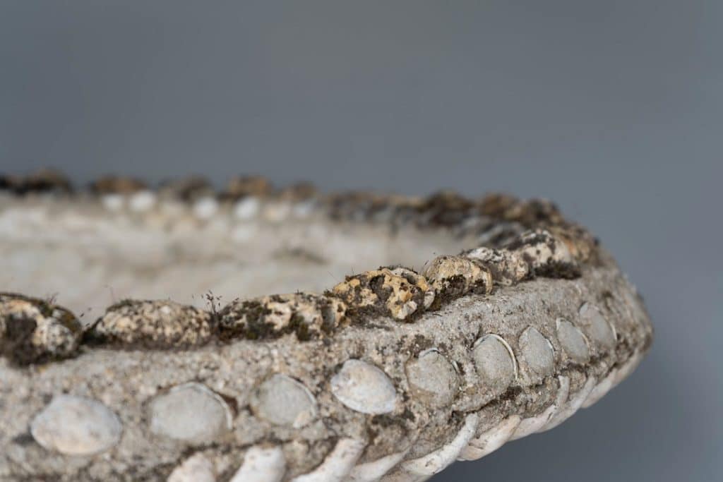 Near pair of French Garden Grotto Planters DGA by Tina Bird