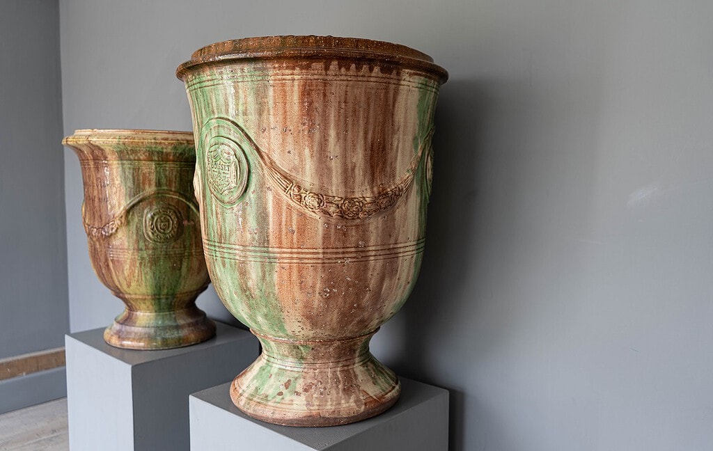 Large French Glazed Boisset Anduze Vase DGA by Tina Bird