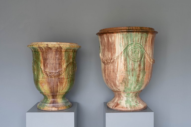 Large French Glazed Boisset Anduze Vase DGA by Tina Bird