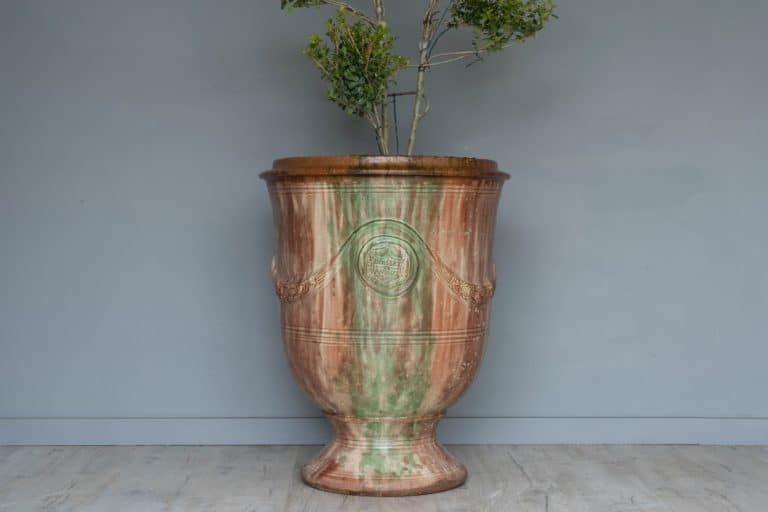 Large French Glazed Boisset Anduze Vase DGA by Tina Bird