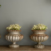 Cast iron antique urns