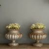 Cast iron antique urns