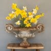 french antique cast iron petite urn