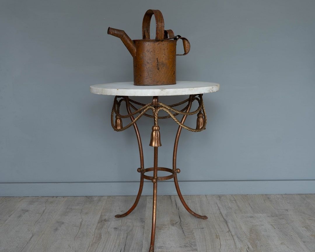 an elaborate decorate antique table