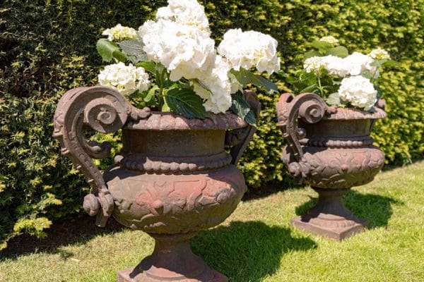 large garden antique urns