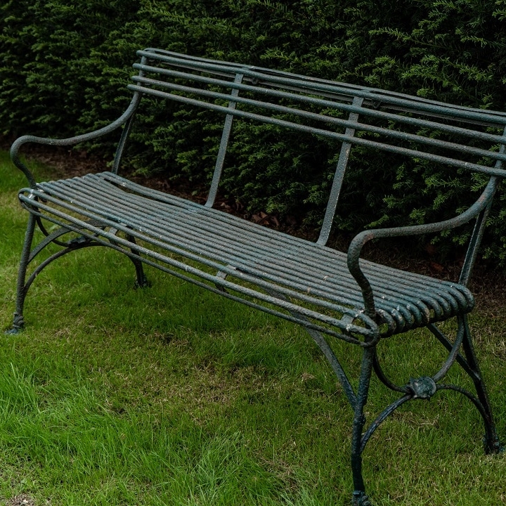 19th Century antique Arras garden bench