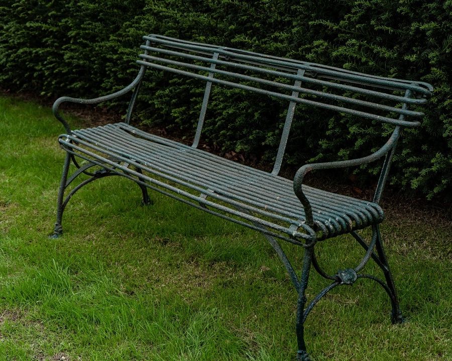 19th Century antique Arras garden bench