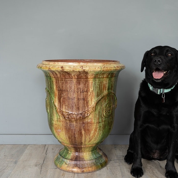 French antique Anduze vase