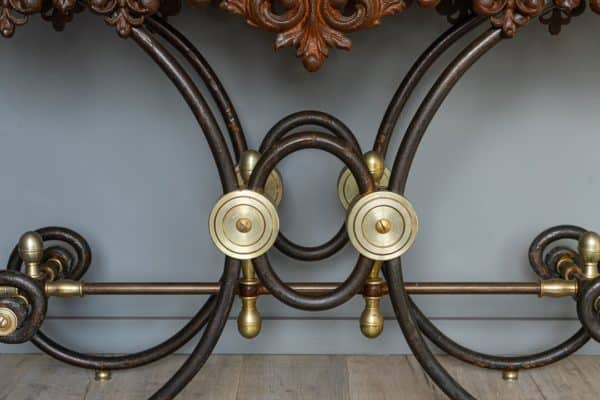 an ornate French antique table