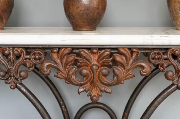 decorative antique iron table