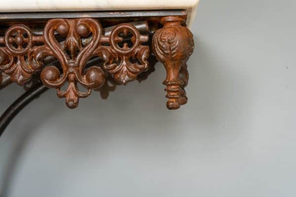 ornate antique iron table