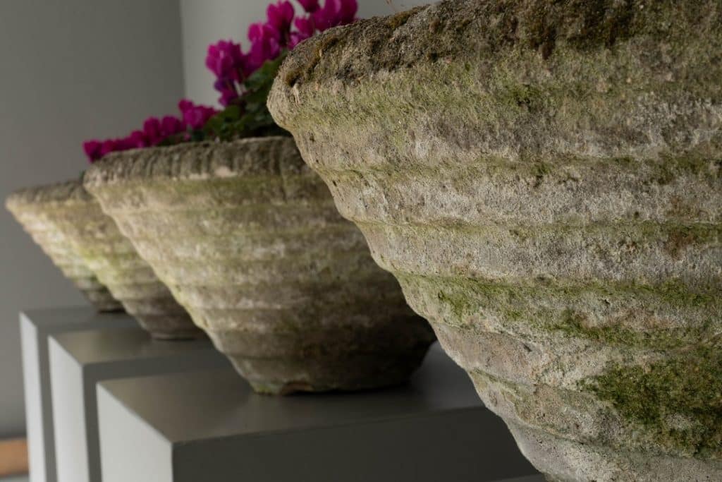 Set of Four Conical Vintage Planters DGA by Tina Bird