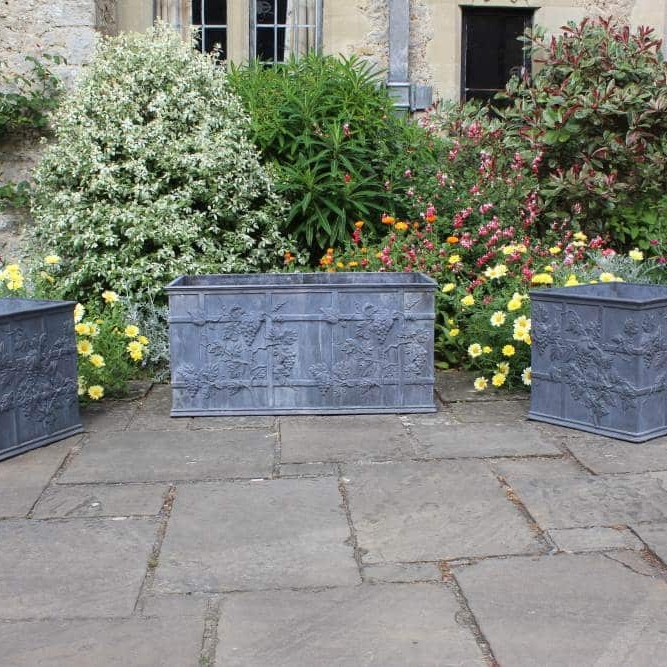 large lead planters for sale