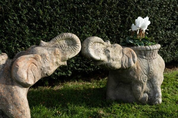 reconstituted stone garden planters