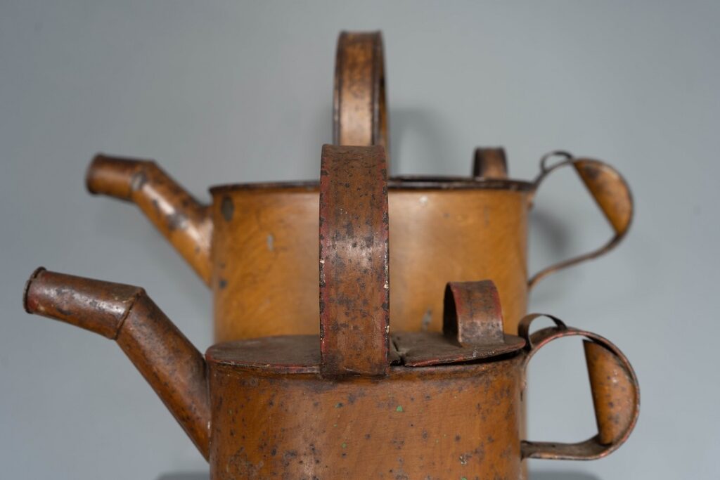 Pair of Vintage Watering Cans DGA by Tina Bird