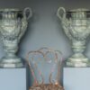 pair of decorative antique urns